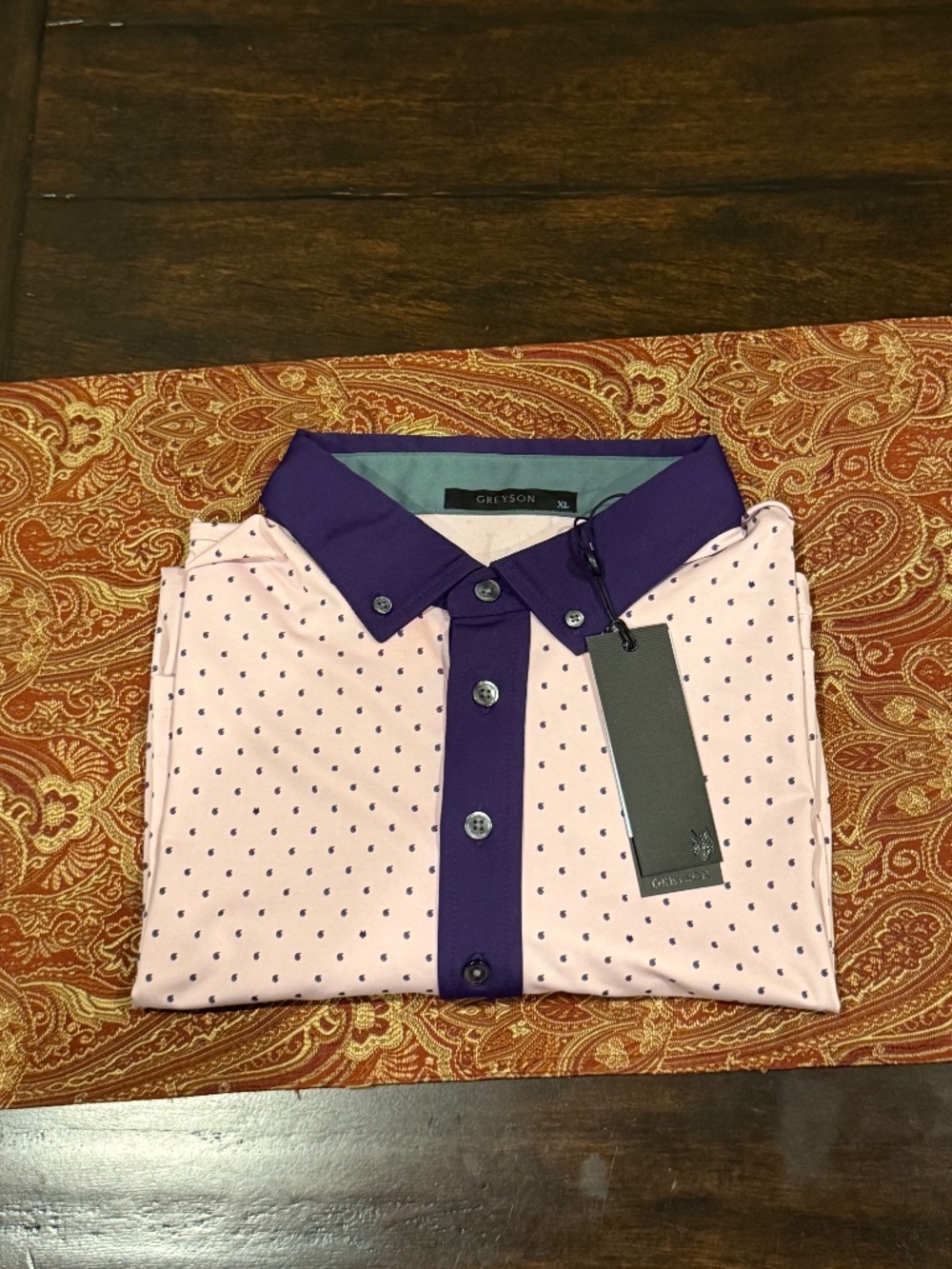 Greyson Men's XL Sunrise Icon G Polo MSRP $118